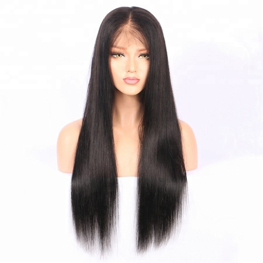 Black straight wig